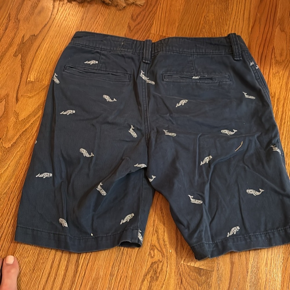 Abercrombie and Fitch blue whale print shorts. Vintage.